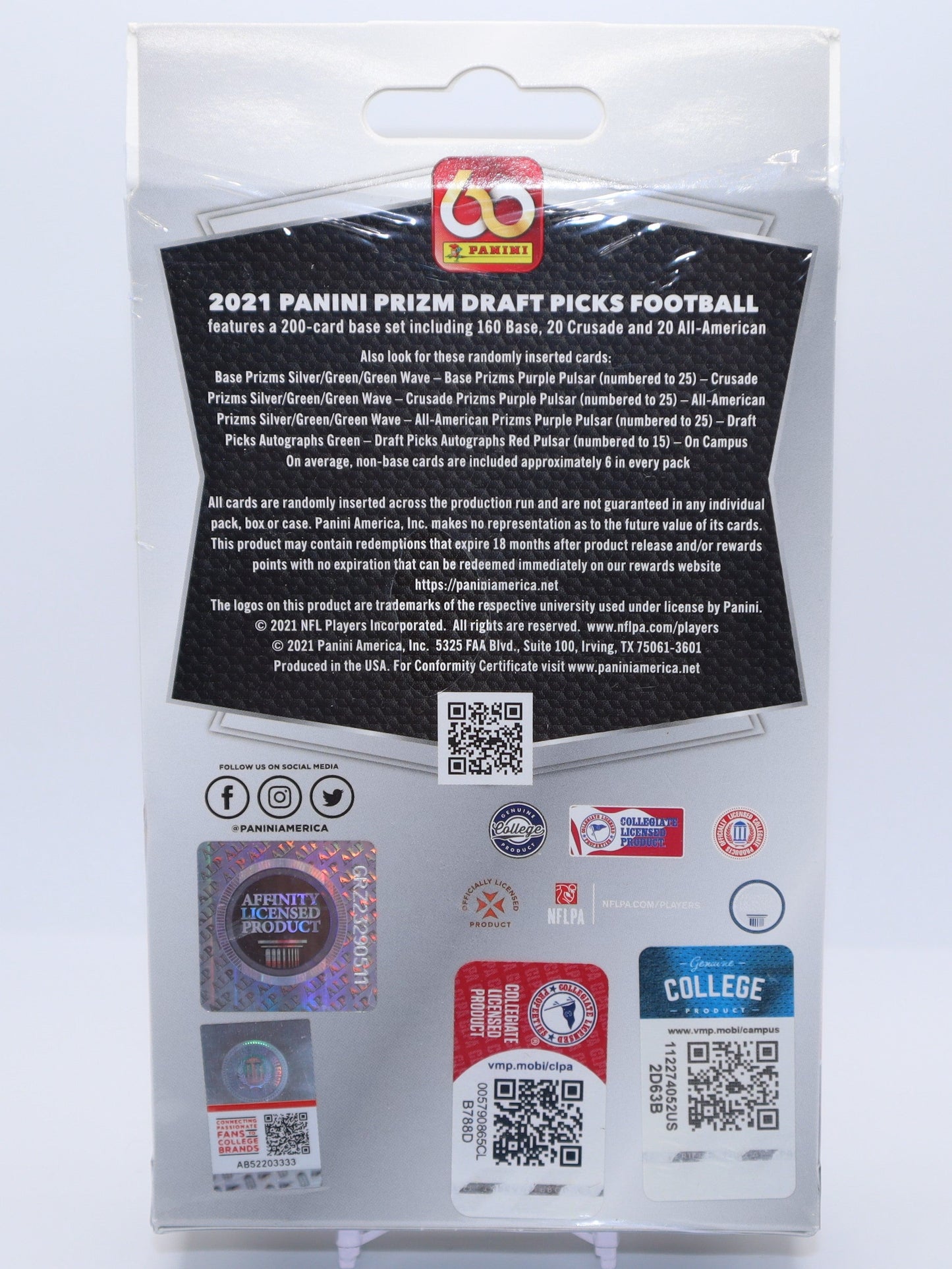 2021 Panini Prizm Draft Football Cards Hanger Box - Collectibles