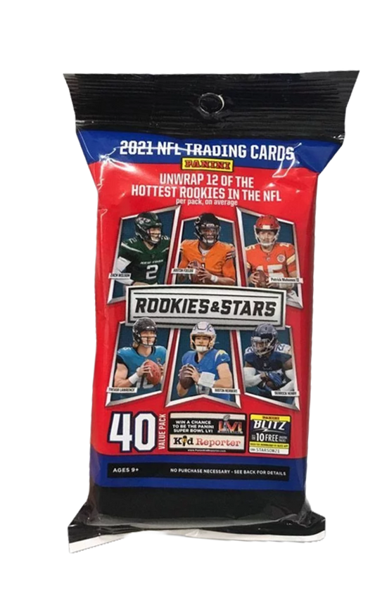 2021 Panini Rookie & Stars Football Cards Jumbo Fat Cello Pack - Collectibles