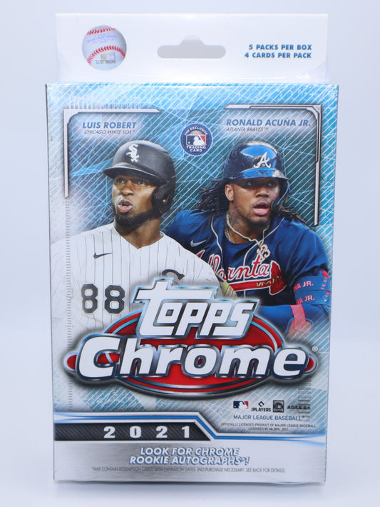 2021 Topps Chrome Baseball Cards Hanger Box - Collectibles