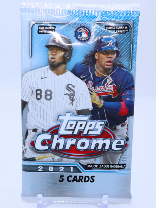 2021 Topps Chrome Baseball Cards Mega Box Wax Pack - Collectibles