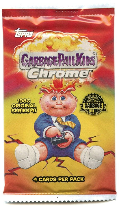 2021 Topps Chrome Garbage Pail Kids Series 4 Hobby Pack (4 Cards) - Collectibles