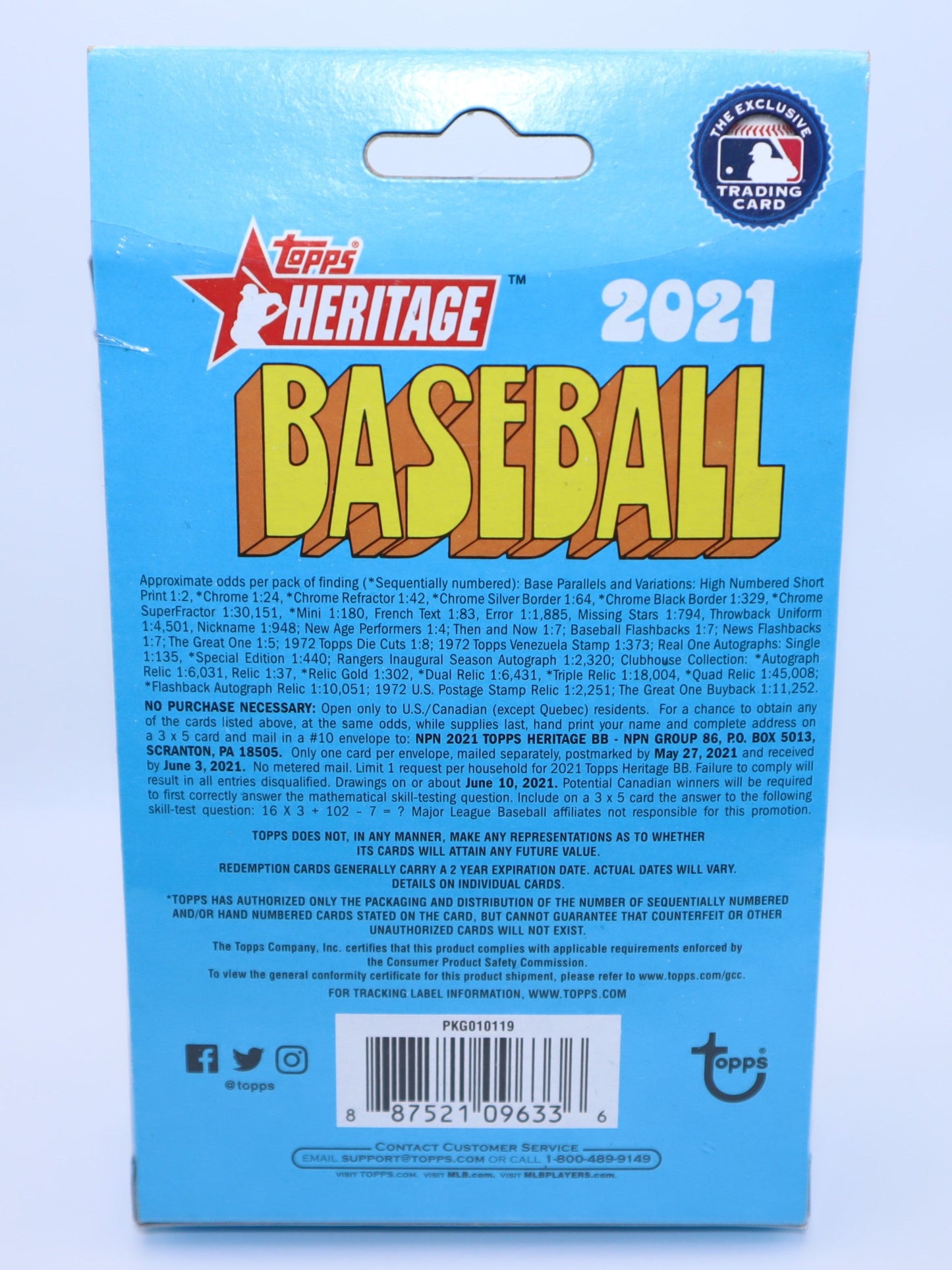 2021 Topps Heritage Baseball Cards TARGET Exclusive Hanger Box - Collectibles