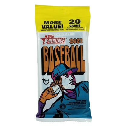 2021 Topps Heritage Baseball Value Pack - 20 Cards - Collectibles