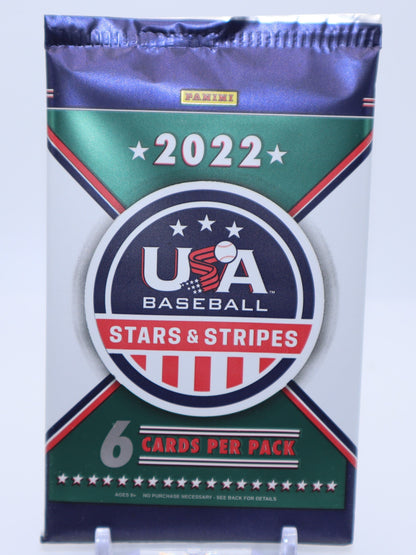 2022 Panini Stars & Stripes Baseball Cards Blaster Box Wax Pack - Collectibles