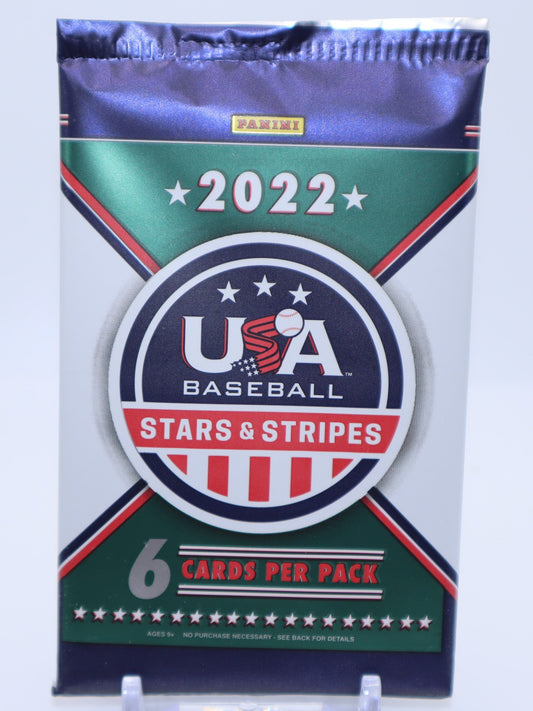2022 Panini Stars & Stripes Baseball Cards Blaster Box Wax Pack - Collectibles
