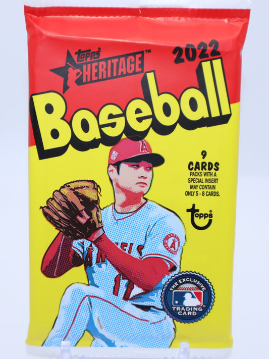 2022 Topps Heritage Baseball Cards Mega Box Wax Pack - Collectibles
