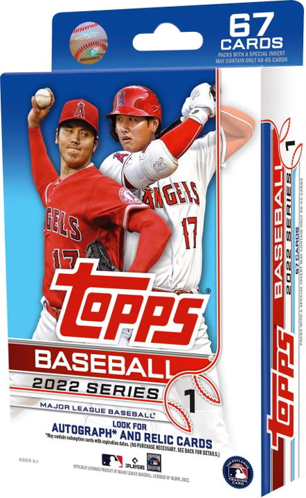 2022 Topps Series 1 Baseball Cards Hanger Box - Collectibles