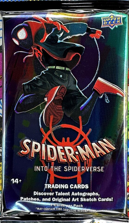 2022 Upper Deck Spider - Man: Into the Spiderverse Hobby Pack (7 Cards) - Collectibles