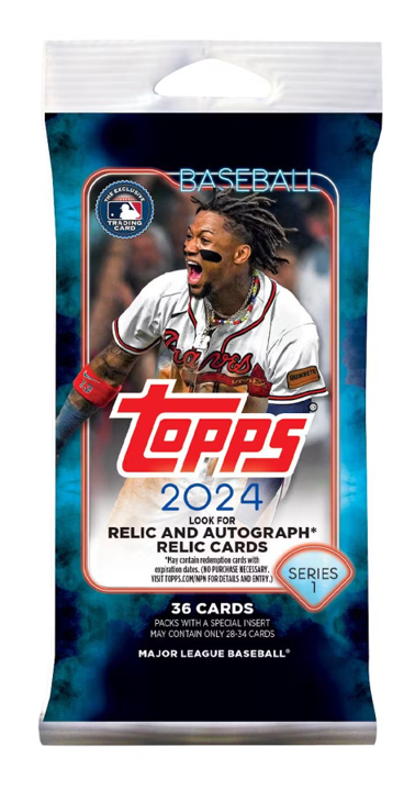 2024 Topps Series 1 Baseball Cards Fat Jumbo Value Pack - Collectibles
