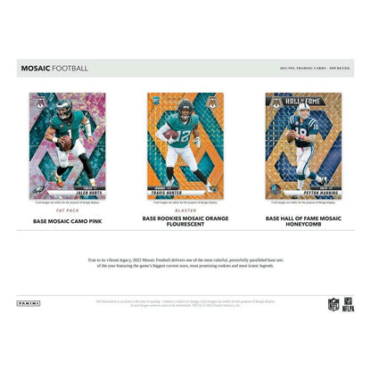 2025 Panini Mosaic Football Value Pack (15 Cards)