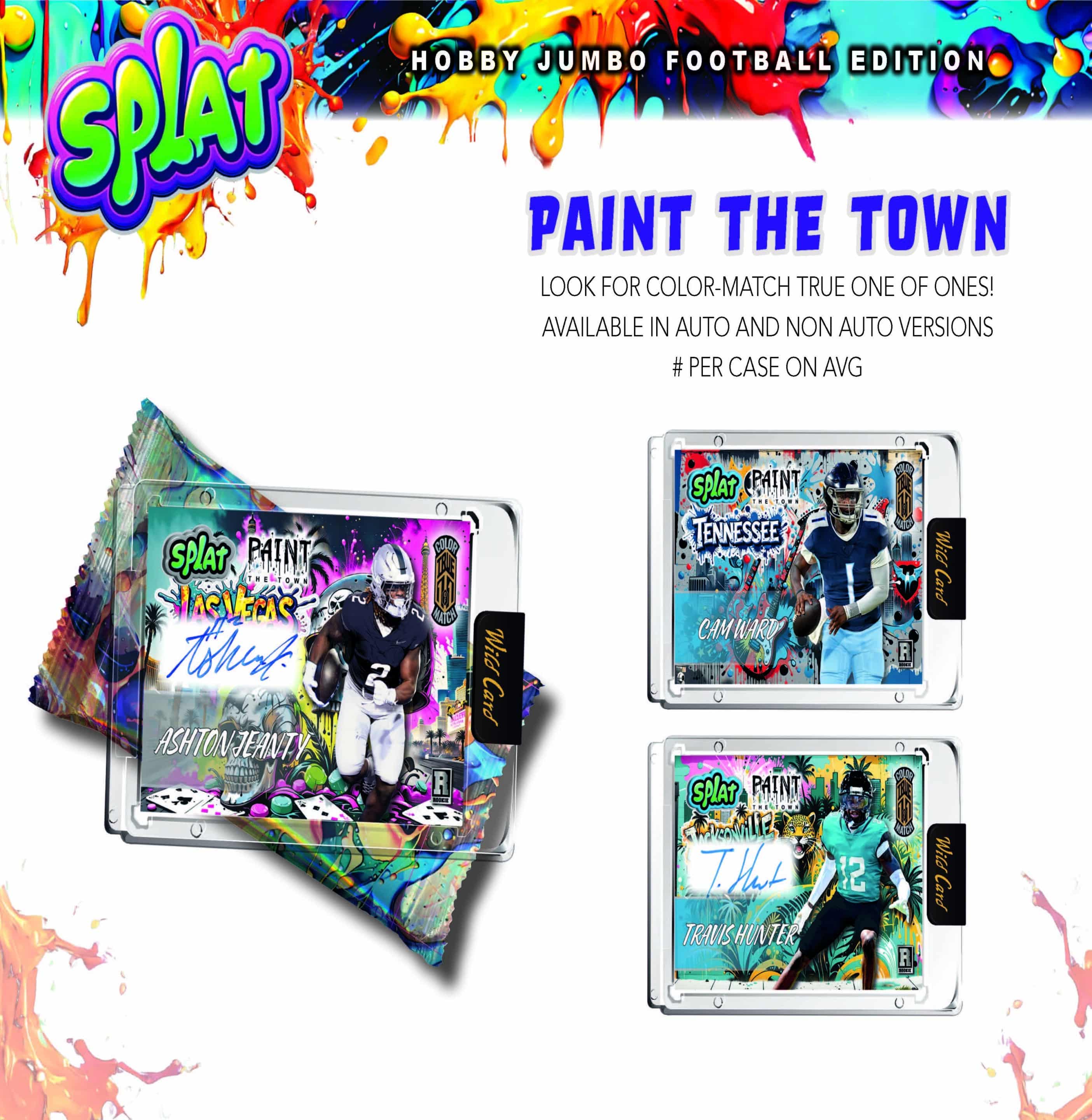 2025 Wild Card Splat Football Hobby Jumbo Box PACK (1 Encased Card
