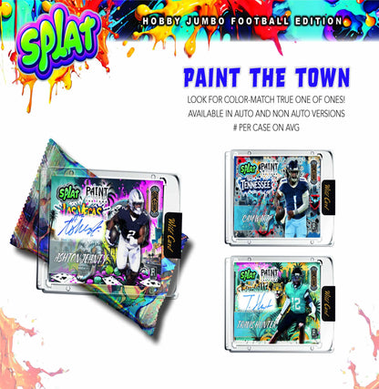 2025 Wild Card Splat Football Hobby Jumbo Box (5 Encased Cards)