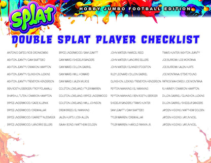 2025 Wild Card Splat Football Hobby Jumbo Box (5 Encased Cards)