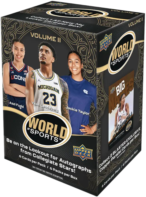 2026 Upper Deck World of Sports Vol. 2 Blaster Box (6 Packs)