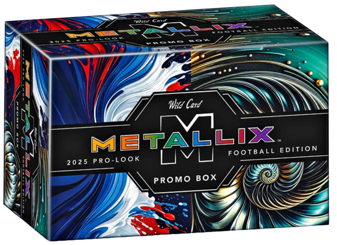 2025 Wild Card Metallix Football Promo Deck Box (5 Cards)