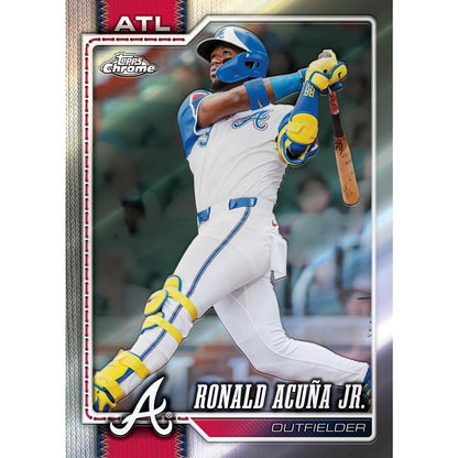 2026 Topps Chrome Baseball Blaster Pack (4 Cards)