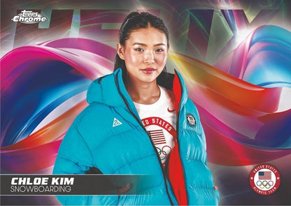 2026 Topps Chrome US Olympics Blaster Pack (4 Cards)