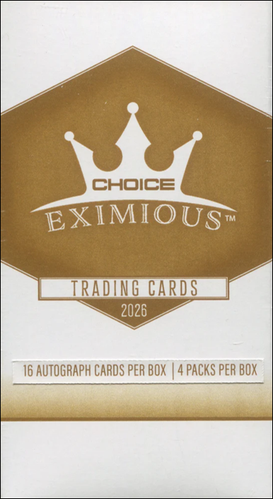 2026 Choice Insignia Eximious Hobby Box (4 Packs)