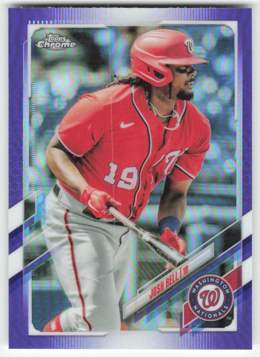 2021 Topps Chrome Update #USC3 Josh Bell Purple Refractor