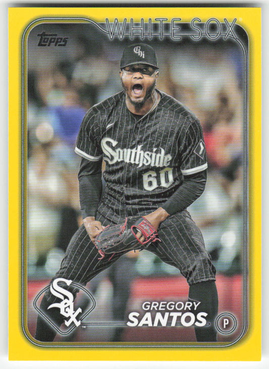 2024 Topps #276 Gregory Santos Yellow