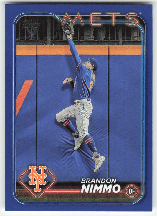 2024 Topps #59 Brandon Nimmo Royal Blue