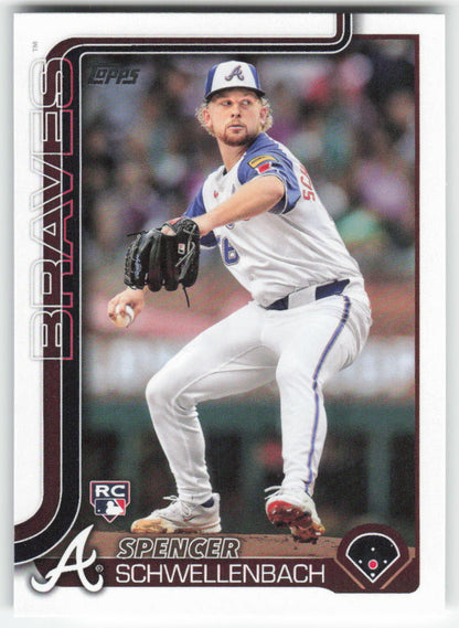 2025 Topps #103 Spencer Schwellenbach Atlanta Braves Rookie 658