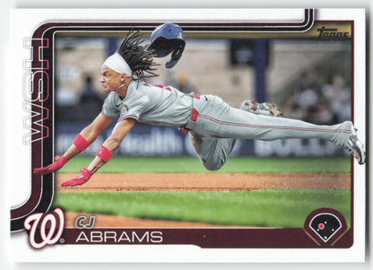 2025 Topps #122 CJ Abrams Washington Nationals 703