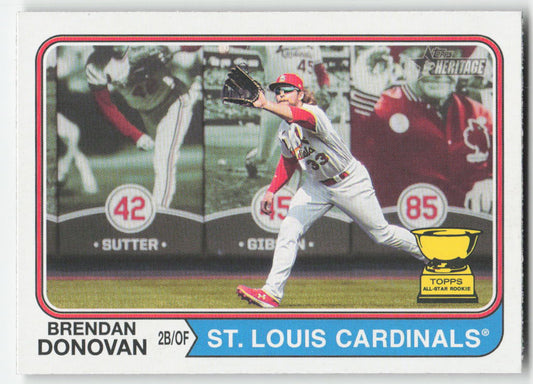 2023 Topps Heritage #293 Brendan Donovan St. Louis Cardinals 804