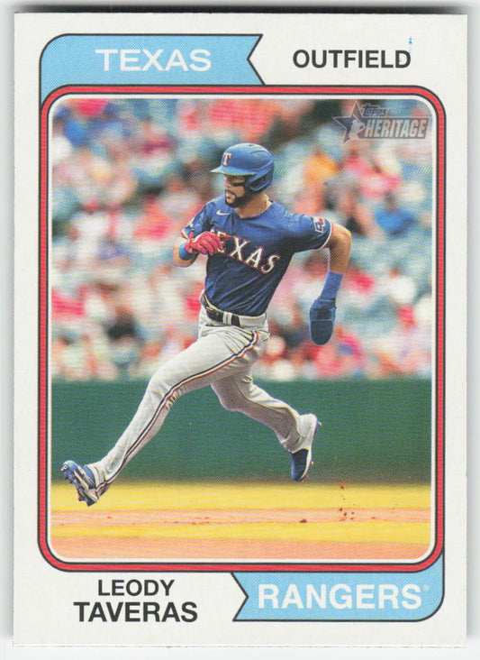 2023 Topps Heritage #323 Leody Taveras Texas Rangers 809