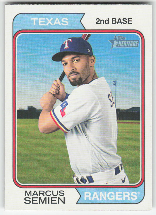 2023 Topps Heritage #88 Marcus Semien Texas Rangers 811