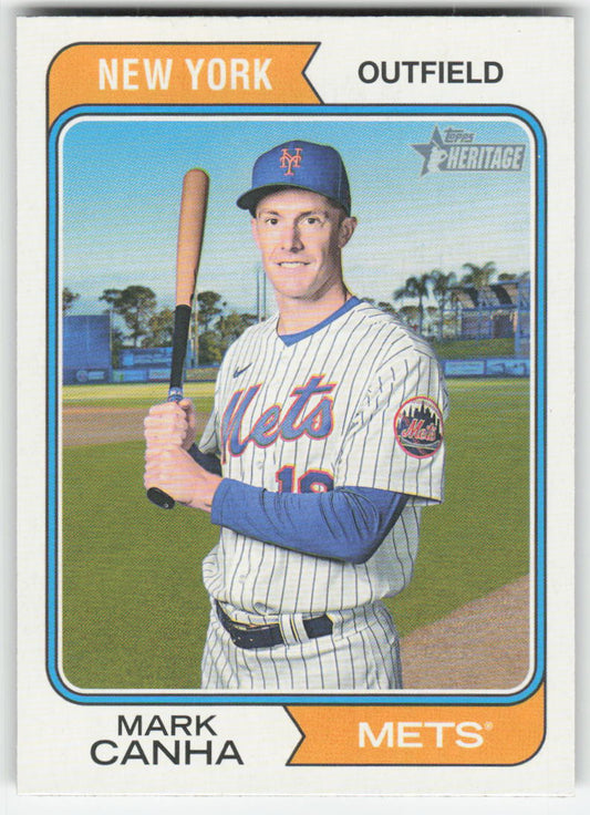 2023 Topps Heritage #127 Mark Canha New York Mets 821