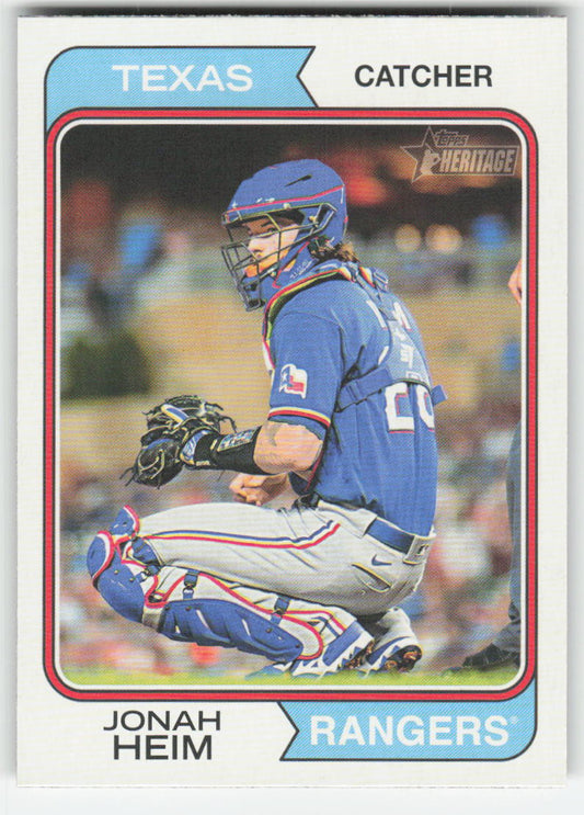 2023 Topps Heritage #326 Jonah Heim Texas Rangers 823