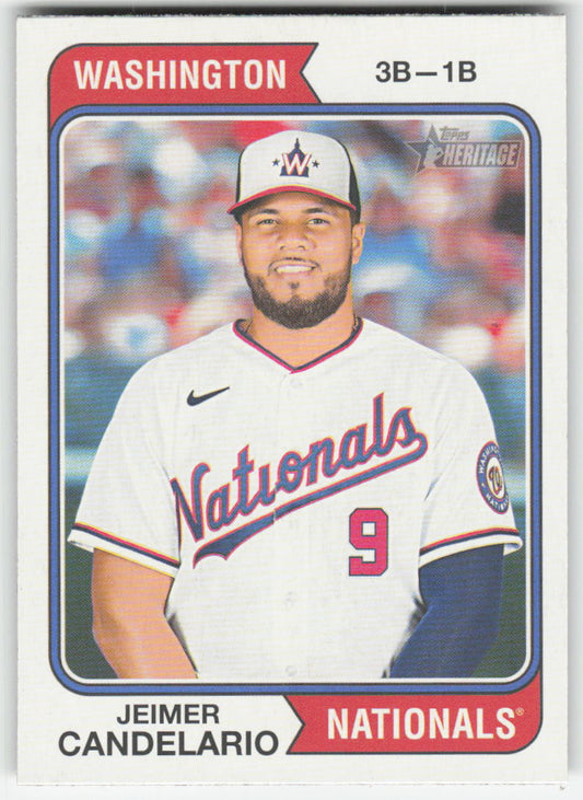 2023 Topps Heritage #391 Jeimer Candelario Washington Nationals 828