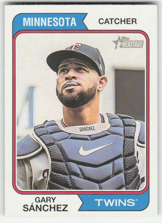 2023 Topps Heritage #122 Gary Sánchez Minnesota Twins 830