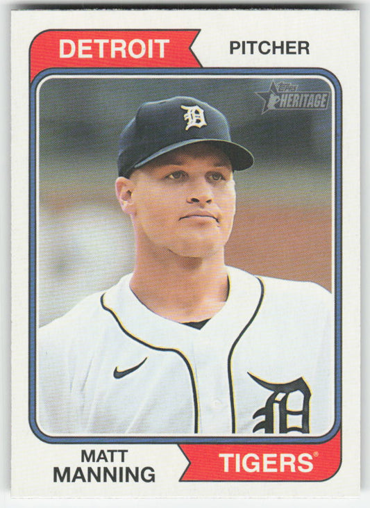 2023 Topps Heritage #292 Matt Manning Detroit Tigers 831