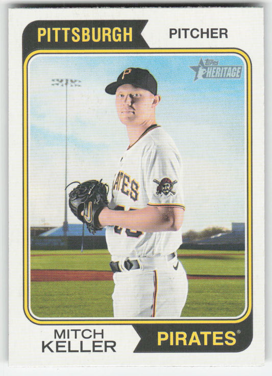2023 Topps Heritage #220 Mitch Keller Pittsburgh Pirates 832