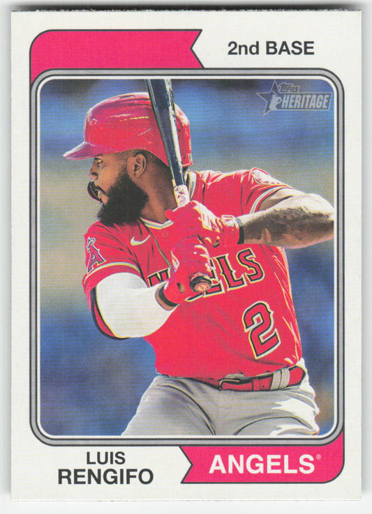 2023 Topps Heritage #223 Luis Rengifo Los Angeles Angels 833