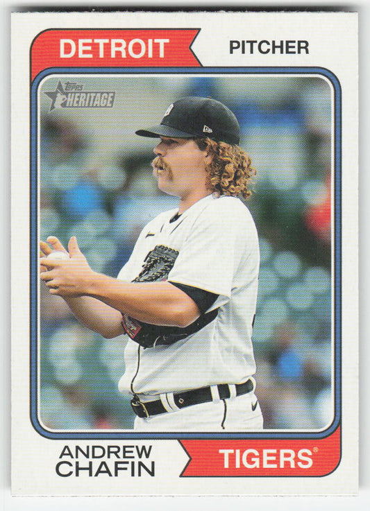 2023 Topps Heritage #327 Andrew Chafin Detroit Tigers 839