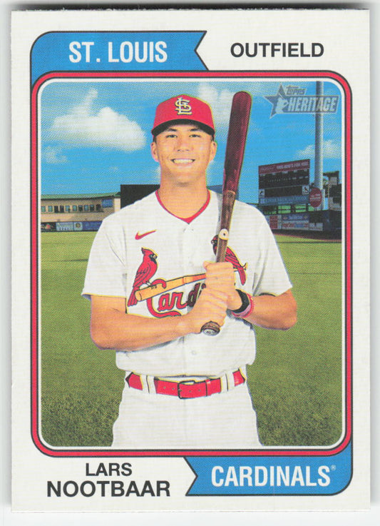 2023 Topps Heritage #35 Lars Nootbaar St. Louis Cardinals 840