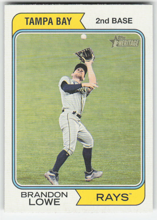 2023 Topps Heritage #253 Brandon Lowe Tampa Bay Rays 841
