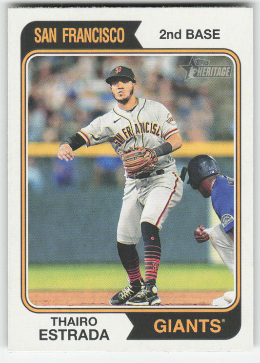 2023 Topps Heritage #288 Thairo Estrada San Francisco Giants 845