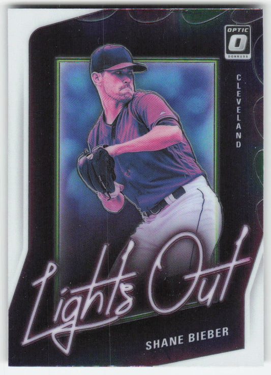 2021 Donruss Optic #LO15 Shane Bieber Lights Out Cleveland Indians 860