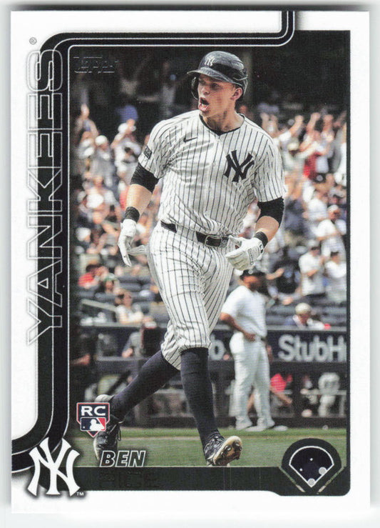 2025 Topps #337 Ben Rice New York Yankees Rookie 870