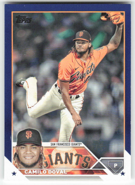 2023 Topps #262 Camilo Doval Royal Blue San Francisco Giants 877
