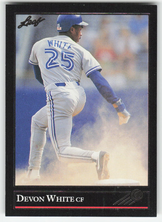 1992 Leaf #114 Devon White Black Gold Toronto Blue Jays 882