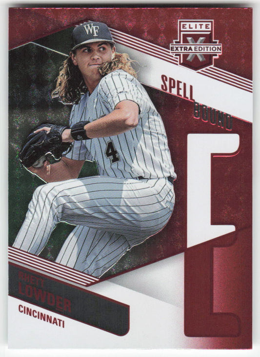 2023 Panini Elite Extra #SP-22 Rhett Lowder Spellbound Cincinnati Reds 896