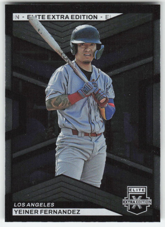 2023 Panini Elite Extra Edition #115 Yeiner Fernandez Los Angeles Dodgers 897