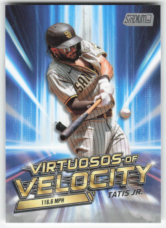 2023 Stadium Club #VV-5 Fernando Tatis Jr. Virtuosos of Velocity Padres 903