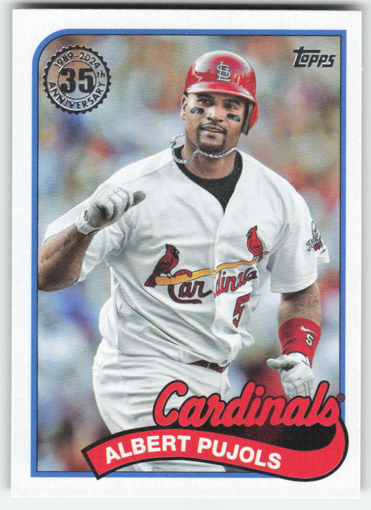 2024 Topps #89B-7 Albert Pujols 1989 Baseball 35th Anniv St. Louis Cardinals 912