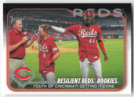 2024 Topps #133 Resilient Reds Rookies: Cincinnati Reds 919